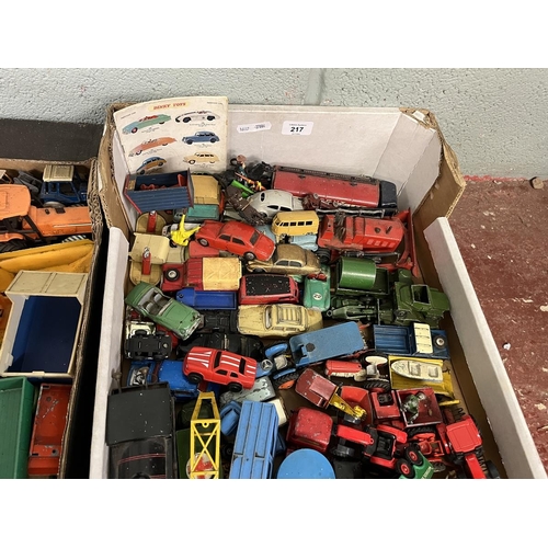 217 - Collection of die cast vehicles etc