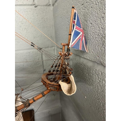 221 - Large scratch built model of a 100 gunner galleon - Sovereign of the Seas