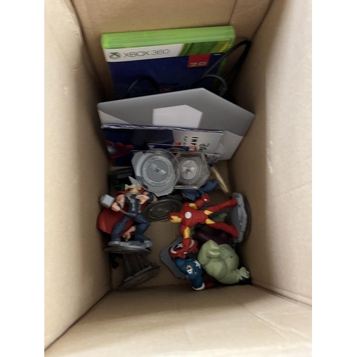 225 - X-Box with games and accessories together with huge Skylander collection