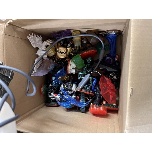 225 - X-Box with games and accessories together with huge Skylander collection