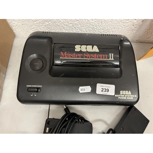 239 - Sega Master System 2 with games