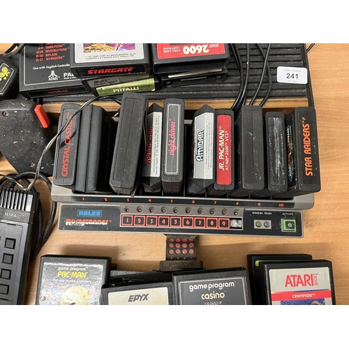 241 - 2 Atari 2600 games consoles with games and accessories