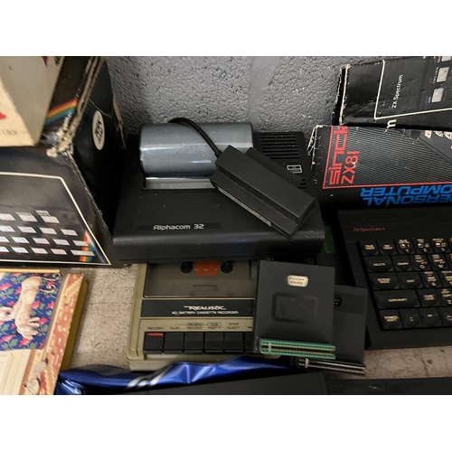 243 - Huge collection of Sinclair Spectrum computers with games and accessories