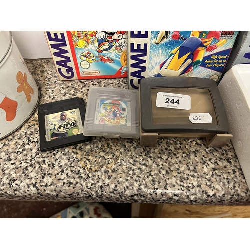 244 - Nintendo Game Boy in original box with games