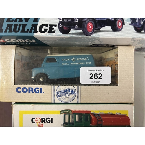 262 - Collection of Corgi die cast vehicle in original boxes to include Heavy Haulage etc