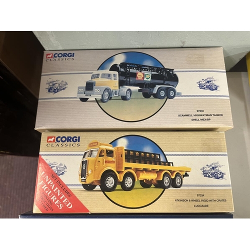 262 - Collection of Corgi die cast vehicle in original boxes to include Heavy Haulage etc