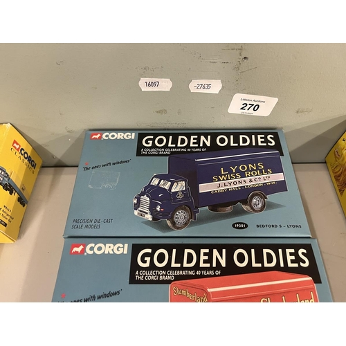 270 - Collection of Corgi Golden Oldie die cast vehicles in original boxes