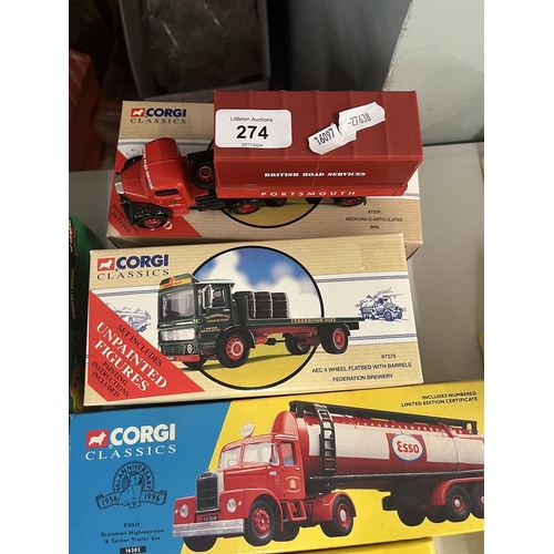 274 - Collection of mostly Corgi Classics die cast vehicles in original boxes