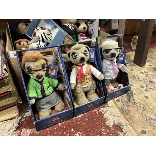 287 - Large collection of Meerkat toys