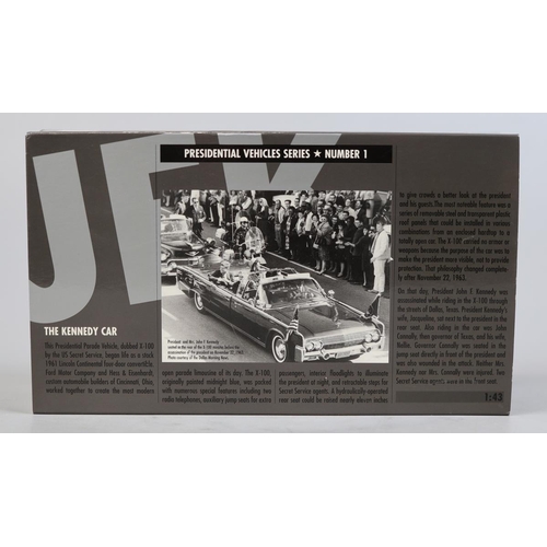 30 - Model of JFK's Lincoln Continental (Cased)