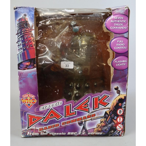 33 - Product Enterprise R/C Dalek from 1975's Doctor Who Genesis of the Daleks story in original A/F box