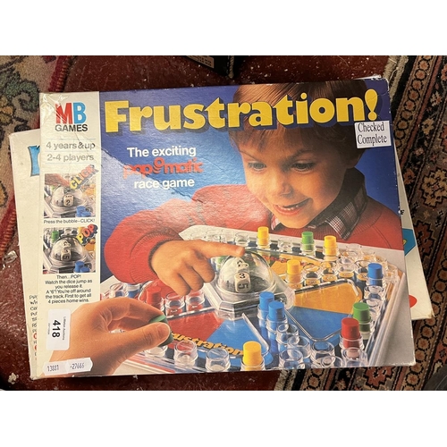 418 - 3 boxed games - Connect 4, Frustration and Mouse Trap