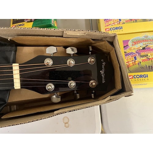 440 - Acoustic guitar with bag - As new in original box 