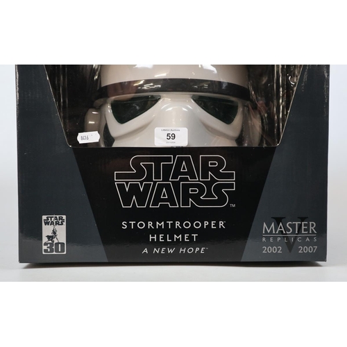 59 - Star Wars Masters replicas storm troopers helmet