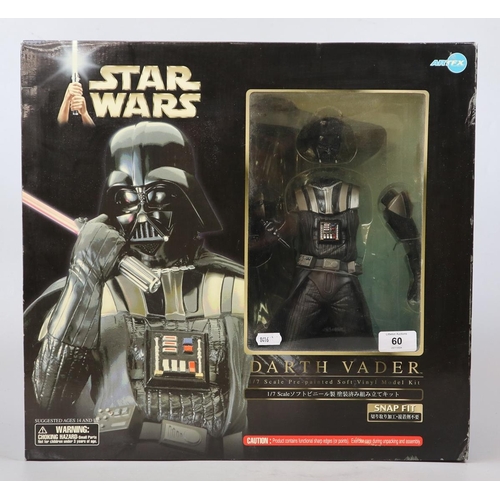 60 - Star Wars 1/7 pre painted vinyl model kit - Darth Vader in sealed box