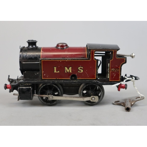 7 - 2 Hornby 0 gauge model clockwork railway engines