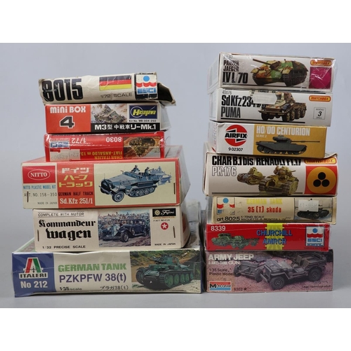 76 - Collection of boxed models to include Airfix & Matchbox