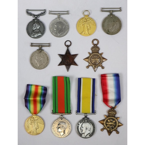 220 - WW1 medal copies together with WW2 medals