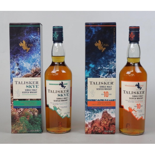 243 - 2 bottles of Talisker single malt whisky in original boxes