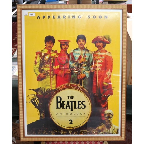 260 - Original Beatles Anthology 2 poster in frame