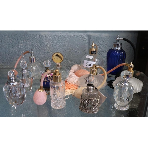 268 - Collection of vintage scent bottles