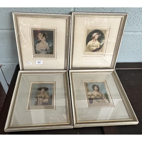 437 - Set of 4 mezzotints by Edith Mary Hester (1869 - 1952) each signed in pencil