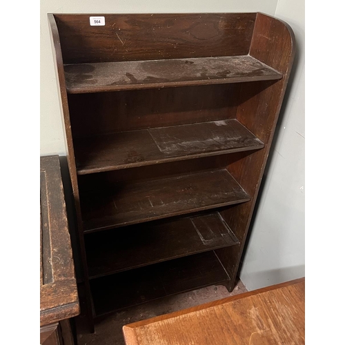 564 - Open mahogany bookcase