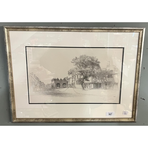 567 - Signed L/E print of Chipping Campden by Geldart