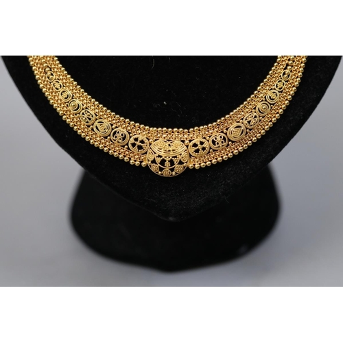 170 - 22ct gold Shingar necklace - Approx weight 26.6g with original receipt