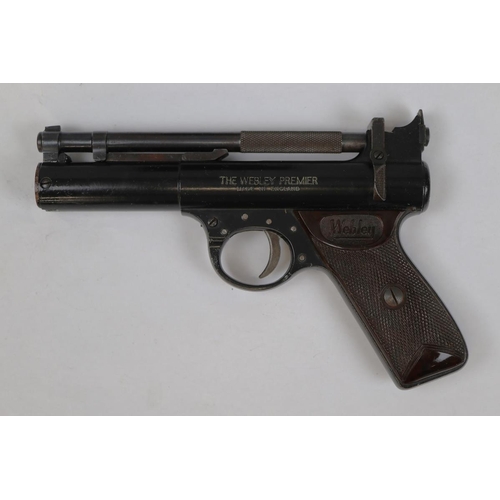 213 - Webley 'Premier' .22 air pistol in box