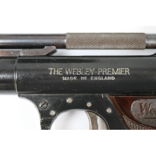 213 - Webley 'Premier' .22 air pistol in box