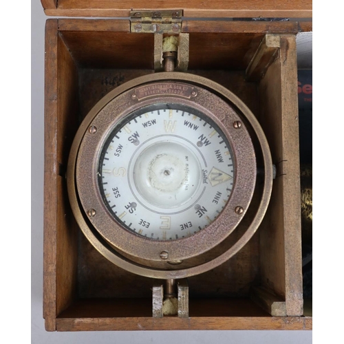 224 - Cased lifeboat compass