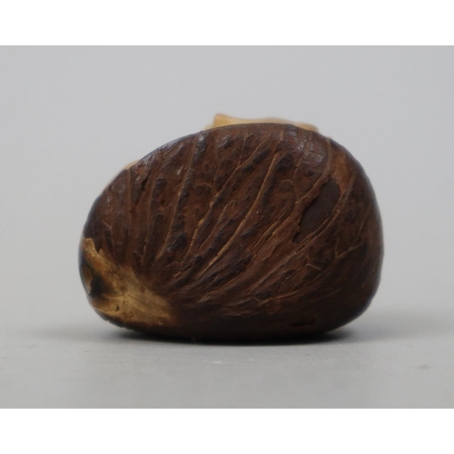 254 - Tagua nut (or ‘Tree Ivory’) carving in the figure of a woman