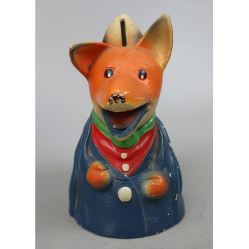 279 - Vintage Basil Brush pottery money bank with its stopper by Ivan Owen & Peter Firmin 1972 - Appro... 