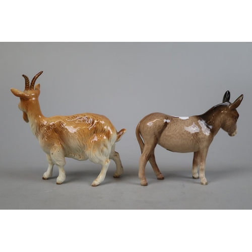 307 - Beswick donkey and goat