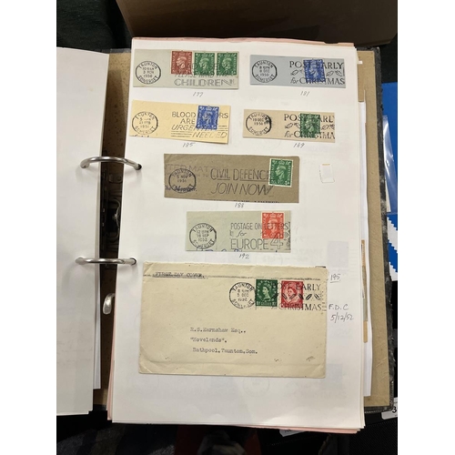 362 - Stamps - 2 lever arch binders with Somerset slogan cancels (many 100's)