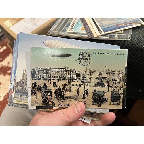 371 - Postcards - Aviation range of postcards some Zeppelins p.c plus Zeppelin trade cards