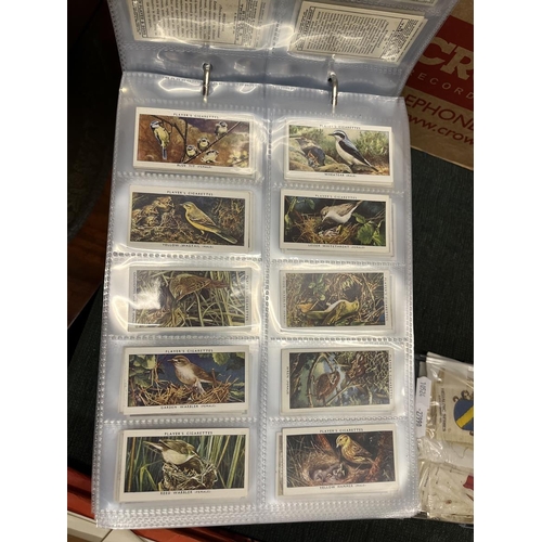 378 - Collection of cigarette cards together with cigarette silks