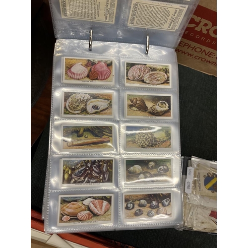 378 - Collection of cigarette cards together with cigarette silks