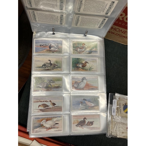 378 - Collection of cigarette cards together with cigarette silks