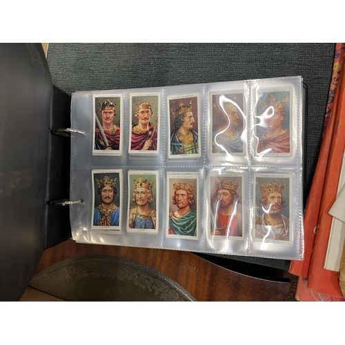 378 - Collection of cigarette cards together with cigarette silks