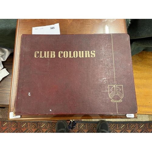 385 - Album of club colours - Old boys university club and regimental colours by James and Edwards Ltd