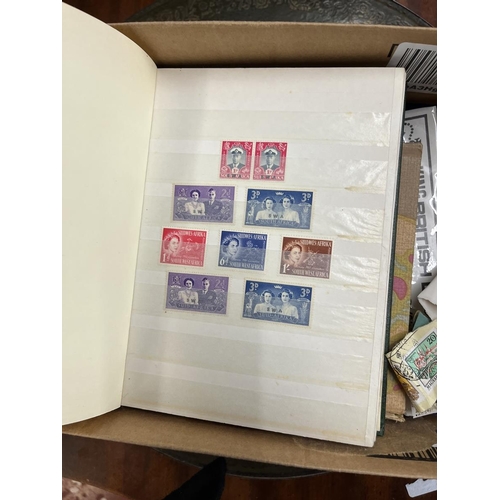 386 - Collection of stamps and world war memoribilia