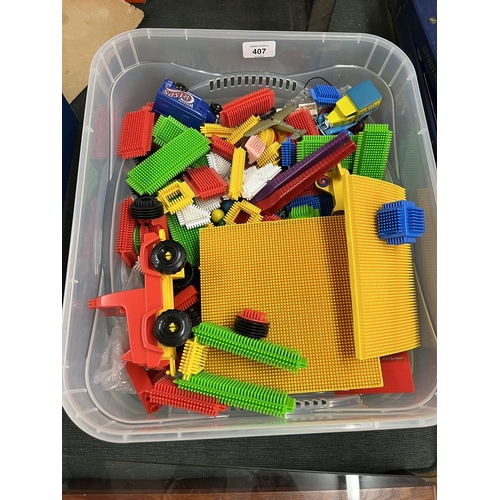 407 - Collection of stickle bricks etc