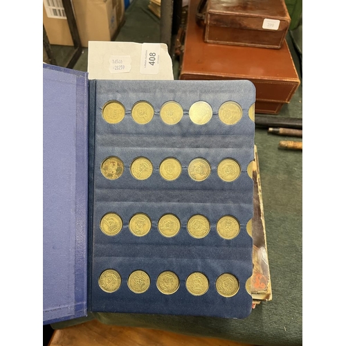 408 - 2 coin libraries with contents