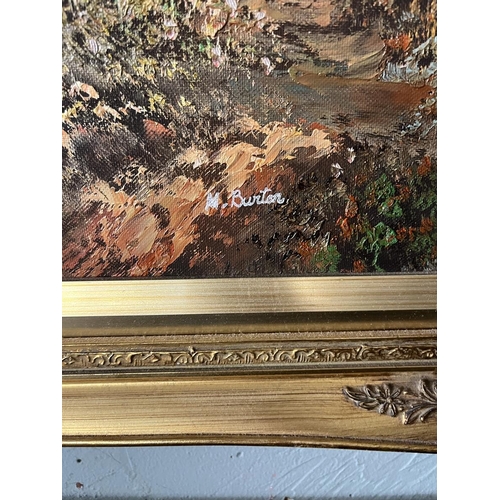 431 - 2 oils on canvas - Landscape scenes