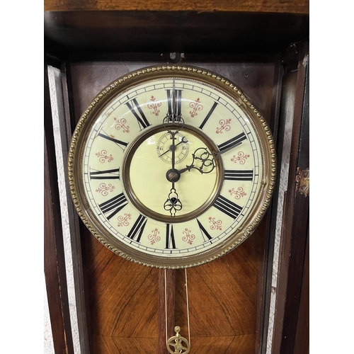 495 - Victorian single weight Vienna wall clock