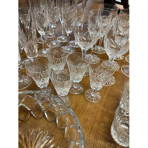 576 - Good collection of Vintage Stuart Crystal, Stafford pattern 1977 together with a good collection of ... 