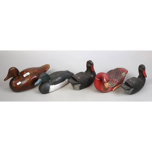 136 - Collection of wooden ducks