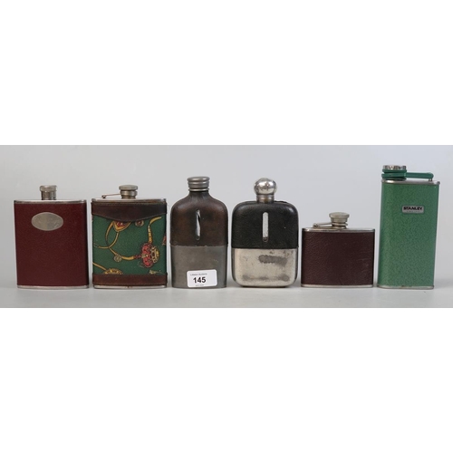 145 - Collection of hip flasks